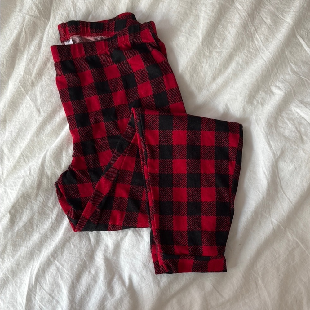 Red and Black Buffalo Plaid Joggers